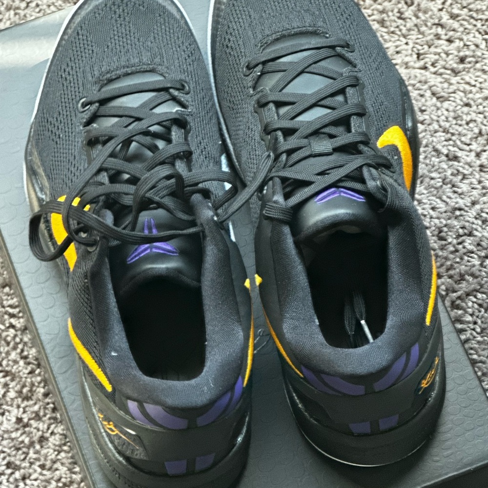 Black and Yellow Athletic Sneakers